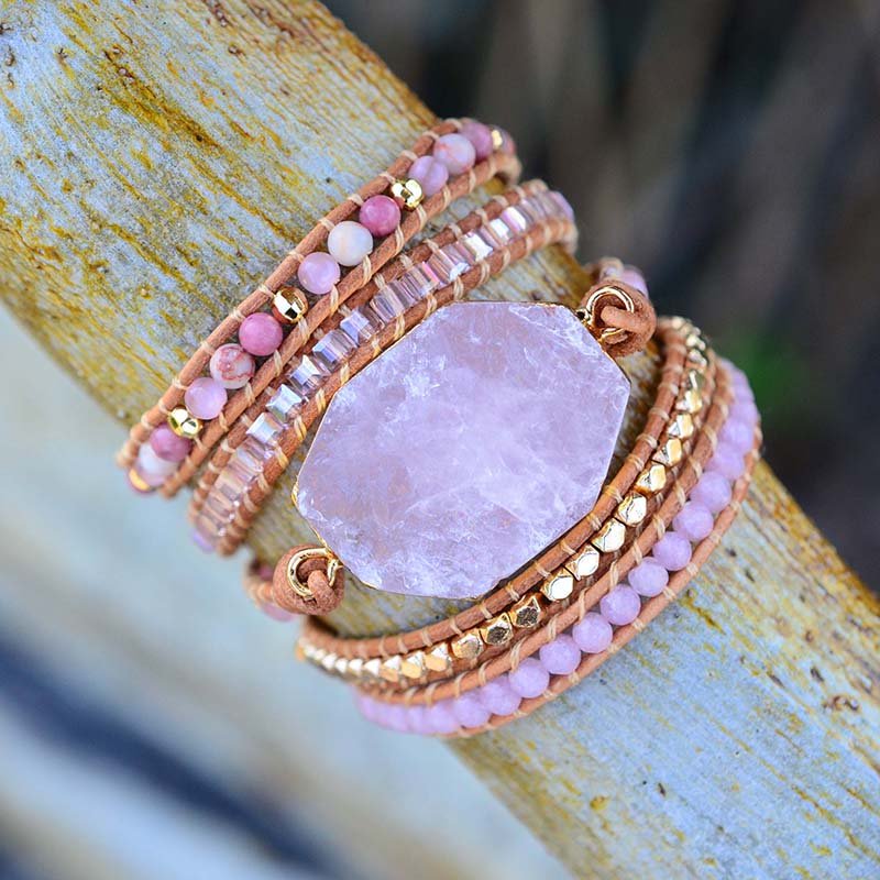 Golden Rose Quartz Bracelet - Cape Diablo