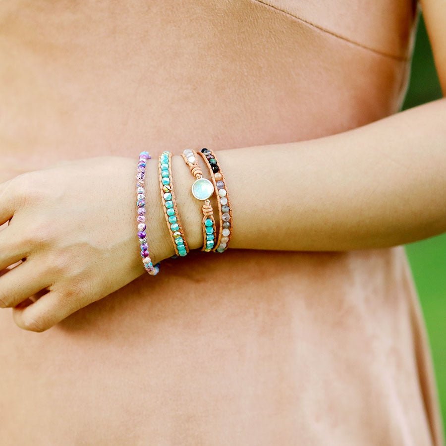 Healing Opal Protection Wrap Bracelet - Cape Diablo