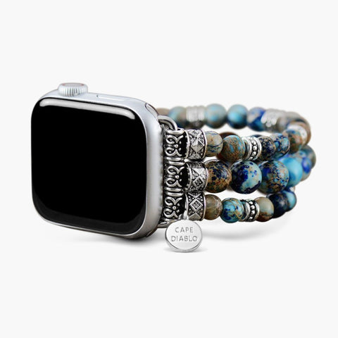 インペリアルジャスパーストレッチApple Watchストラップ
