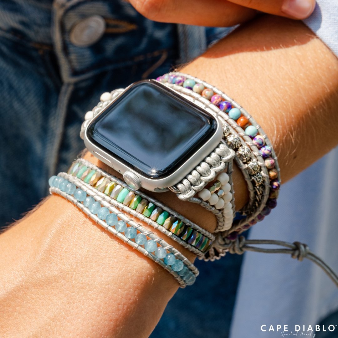 Ocean Jasper Protection Apple Watch Strap - Cape Diablo